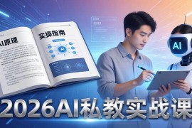 （17899期）2026AI私教实战课：从AI原理到全场景实操，零基础学会用AI提效 单人单干创业