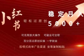 （9792期）小红书轻松过原创稳定月入5000 