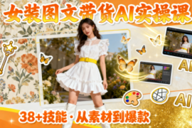 女装图文带货的AI实操课