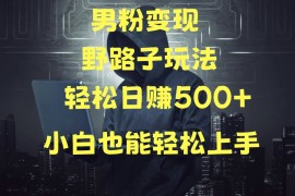 当下最火男粉变现项目月入5W ，小白也能轻松盈利