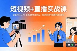 （17632期）短视频 直播实战课-更新2026-3月：掌握最新流量玩法，实现短视频与直播的高效增长