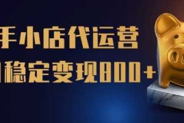 【快手小店代运营】限时托管计划，全程喂饭，单日稳定变现5张【揭秘】