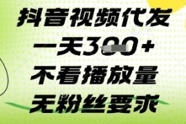 抖音视频代发一天3张 ，不看播放量，无粉丝要求【揭秘】