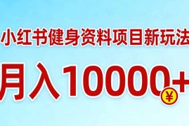 小红书健身资料项目最新玩法，月入10000＋，收益潜力可以无限放大
