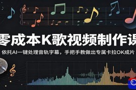 零成本K歌视频制作课：依托AI一键处理音轨字幕，手把手教做出专属卡拉OK成片