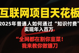 2025年最容易翻身网创项目天花板