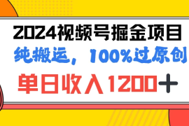 2024暑假视频号掘金赛道，100%过原创玩法，1分钟一个视频，专为小白打造