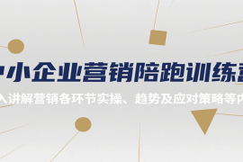 中小企业营销陪跑训练营，深入讲解营销各环节实操、趋势及应对策略等内容