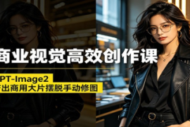AI商业视觉高效创作课：玩转GPT-Image2，极速产出商用大片摆脱手动修图