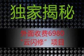 外面收费 2980 的“云闪修”项目，日利润 300  无脑操作【揭秘】
