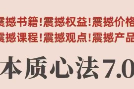 村西边老王本质心法7.0，视频课 《本质心法》电子版