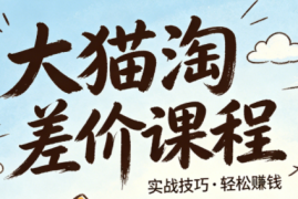 大猫淘差价课程(更新2026)