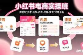 （15671期）小红书电商实操班：完整的