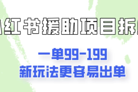 一单99-199，近期比较热门的援助项目，新玩法更新更容易出单