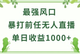 暴打前任小游戏无人直播单日收益1000 ，收益稳定，爆裂变现，小白可直接上手【揭秘】