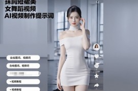抹胸短裙美女舞蹈视频AI视频制作提示词（含绘图词、视频词） 视频教程