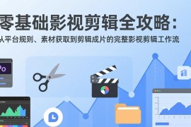 零基础影视剪辑全攻略：从平台规则、素材获取到剪辑成片的完整影视剪辑工作流