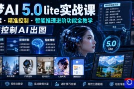 即梦AI 5.0 lite实战课，联网检索・精准控制・智能推理进阶功能全教学，精准控制AI出图