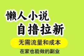 懒人小说自撸拉新，无需流量，一个账号一条作品就可以打爆收益，在家也能轻松做的副业【揭秘】