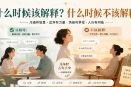 付费文章：什么时候该解释？什么时候不该解释？