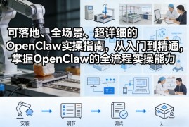 可落地、全场景、超详细的OpenClaw实操指南，从入门到精通，掌握OpenClaw的全流程实操能力