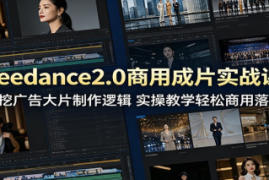 Seedance2.0商用成片实战课：深挖广告大片制作逻辑，实操教学轻松商用落地 