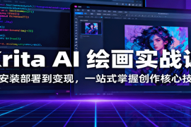 Krita AI 绘画实战课：从安装部署到变现，一站式掌握创作核心技能