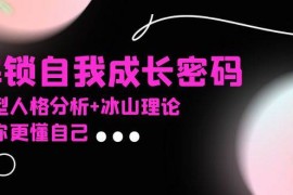 （13574期）某社群课程，解锁自我成长密码，九型人格分析 冰山理论，让你更懂自己