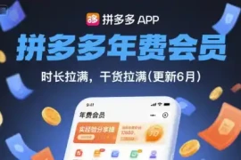 拼多多年费会员，实经验分享操，时长拉满，干货拉满(更新260908)