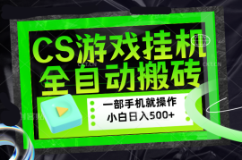 CSGO游戏挂机捡漏搬砖，超稳定的项目，带领1000 小白实现日入500 ，数据可视频验证