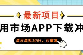 （12690期）单日单机100 ，每日可重复，应用市场APP下载冲量