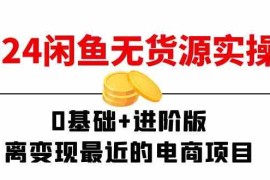 2024闲鱼无货源实操班：0基础 进阶版，离变现最近的电商项目（15节）