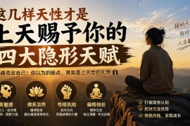 付费文章：这几样天性才是上天赐予你的四大隐形天赋