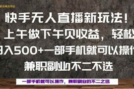 （16119期）一部手机，上午做 下午见收益，学会秒上手，轻松日入500 