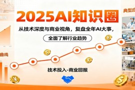 2025AI知识圈，从技术深度与商业视角，复盘全年AI大事，全面了解行业趋势