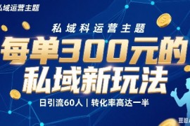 每单3张的私域新玩法日引流60人转化率高达一半、一天5单左右，有手就能做