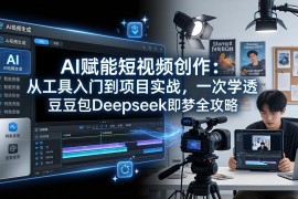 AI赋能短视频创作：从工具入门到项目实战，一次学透豆包Deepseek即梦全攻略