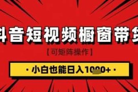 抖音短视频食品橱窗带货，小白轻松上手日入1k 【揭秘】