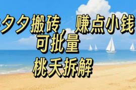 拼夕夕搬砖，非常简单，跟着步骤走，挣点小钱，可批量