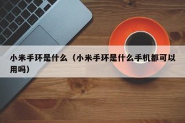 小米手环是什么（小米手环是什么手机都可以用吗）