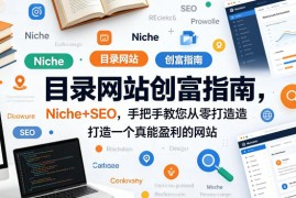 目录网站创富指南，Niche SEO，手把手教您从零打造打造一个真能盈利的网站【原创双语字幕】