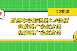 （9692期）直通车收割玩法2.0课程：智能推广收割方法 标准推广收割方法（20节课）
