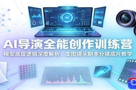 AI导演全能创作训练营：模型底层逻辑深度解析，生图镜头剧本分镜成片教学