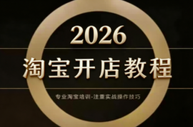 老邓电商·淘宝开店运营教程直通车(更新2026)
