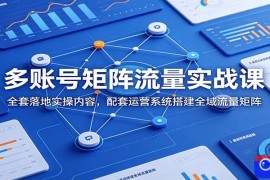 多账号矩阵流量实战课：全套落地实操内容，配套运营系统搭建全域流量矩阵