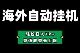 （10962期） Defi海外全自动挂机，0投入也能赚收益，轻松日入1k ，管道收益无上限