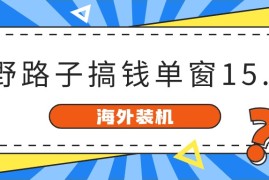 （10385期）海外装机，野路子搞钱，单窗口15.8，已变现10000 