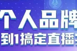 个人品牌：从0到1搞定直播实操，用直播为你的个人品牌赋能，六大实操板块，放大个人影响力