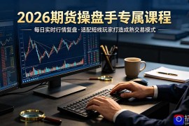 2026期货操盘手专属课程-更新7月11，每日实时行情复盘，适配短线玩家打造成熟交易模式