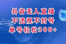 抖音无人挂JI项目，单号纯利300 稳稳的，深层揭秘最新玩法，不违规也不封号【揭秘】